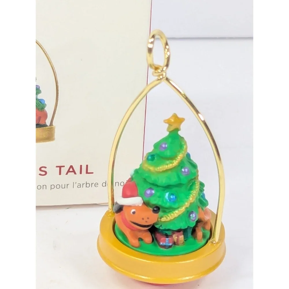 Hallmark 2019 Chasing His Tail‎ Keepsake Miniature Christmas Ornament Dog